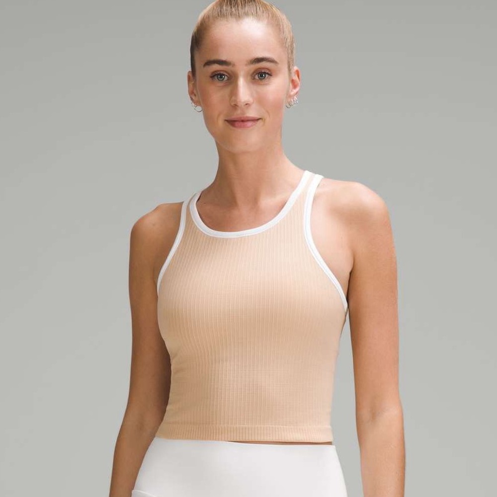 Lululemon Ebb to Street Cropped Racerback Tank Top